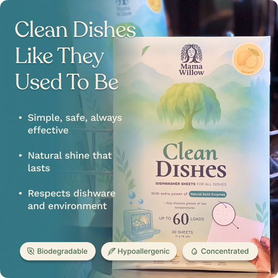 Environmentally friendly dishwasher sheets