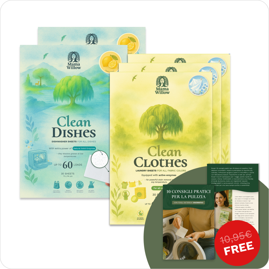 3x Bucato Pulito + 2x Piatti Puliti + laundry ebook + free shipping
