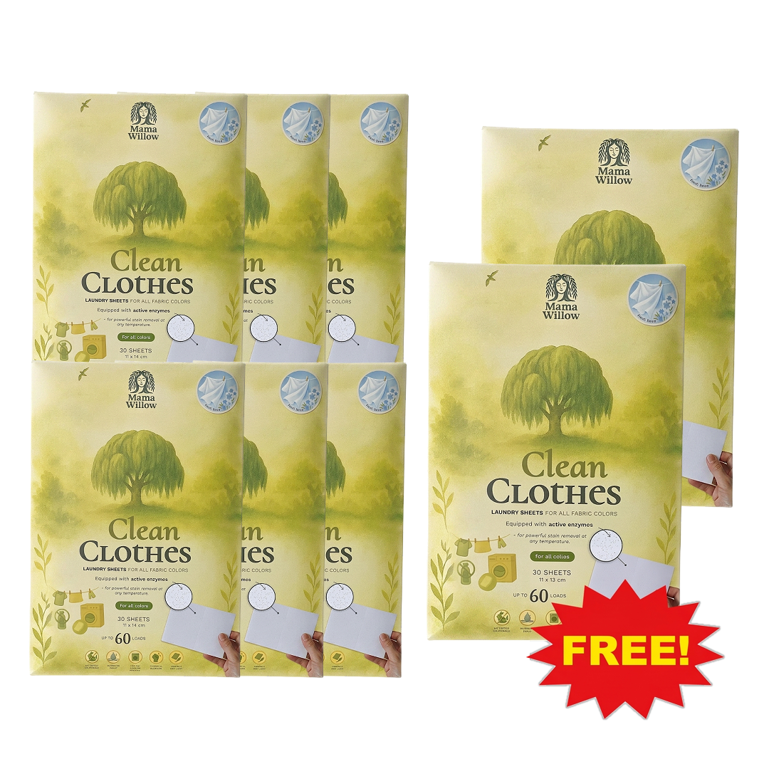 MamaWillow Clean Clothes Linen - Sharing Pack with 6 + 2 free packs