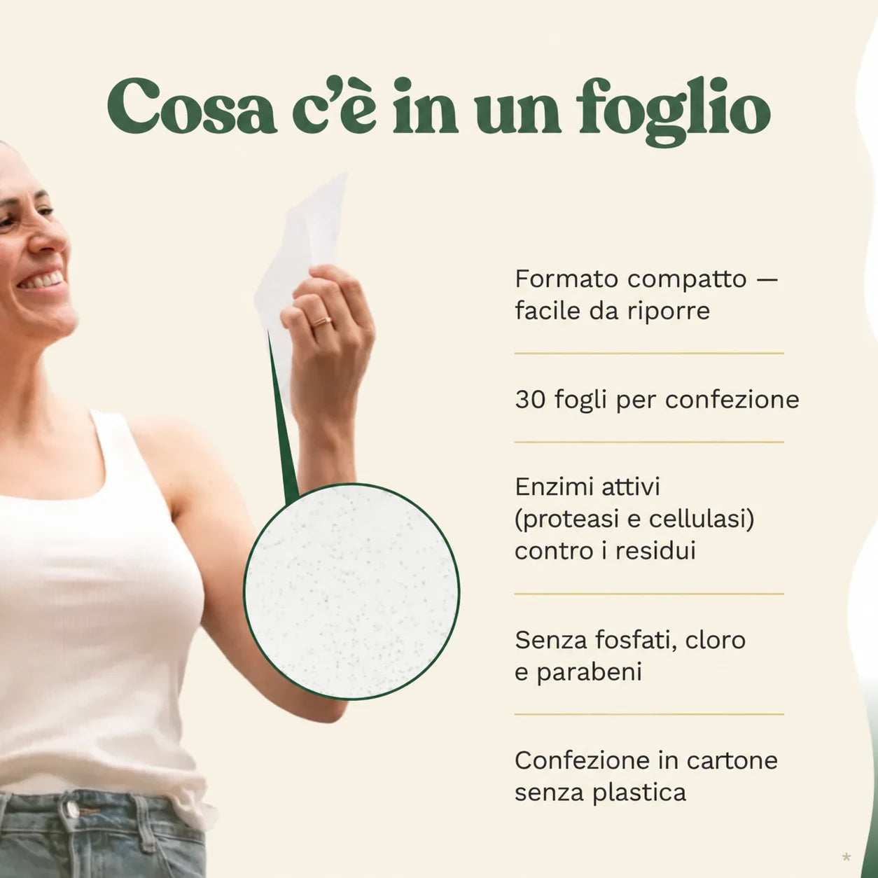 Set scorta di fogli di detersivo per bucato MamaWillow 3+1
