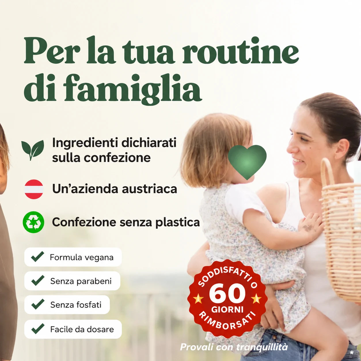 Set scorta di fogli di detersivo per bucato MamaWillow 3+1